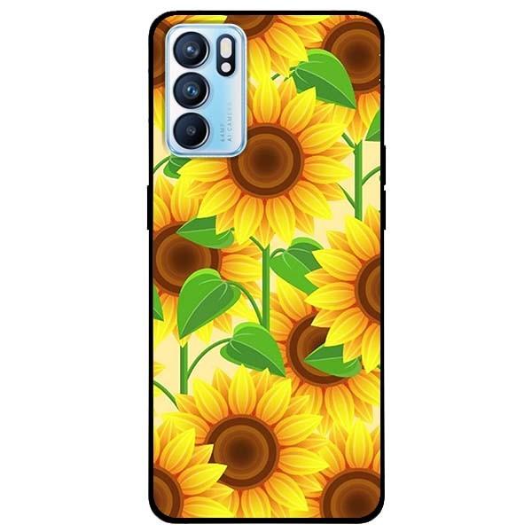 Ốp lưng dành cho Oppo Reno 6 - Reno 6 Z mẫu Hoa Vàng