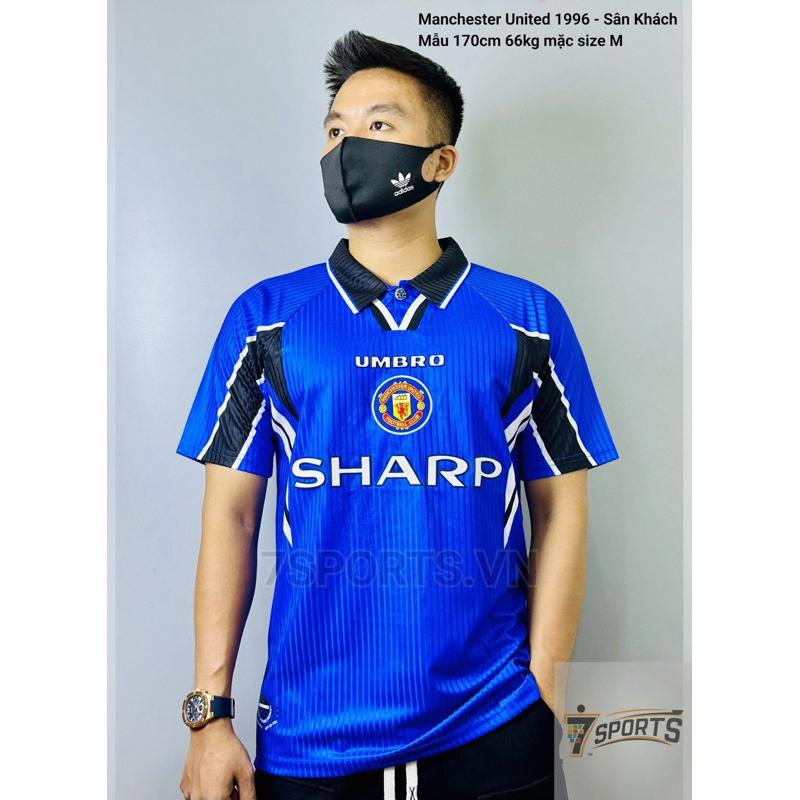 Áo Bóng Đá Retro Manchester United 1996 - Sân Khách bản cao cấp vải Cotton Polyester