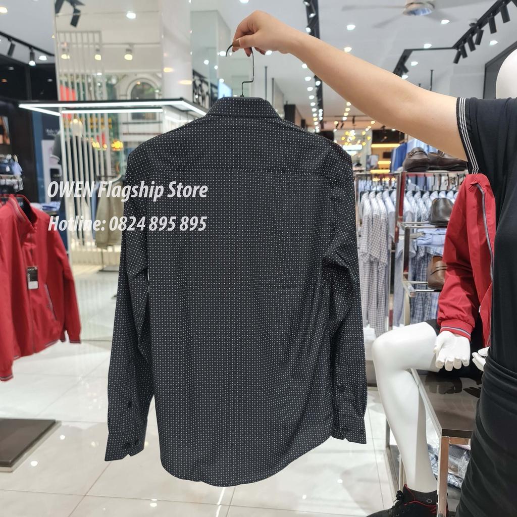 OWEN - Áo sơ mi nam dài tay dáng SLIMFIT sợi Tre - Mã AS61002D