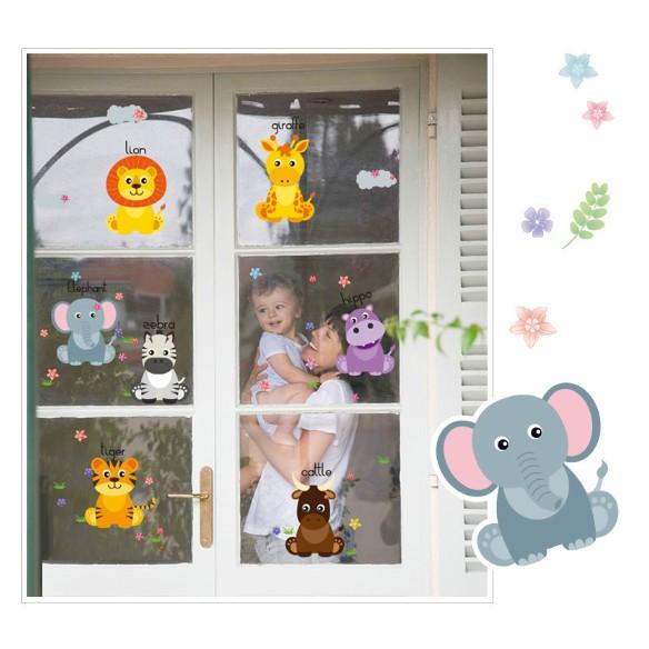 Decal trang trí thú cưng vui học tiếng anh