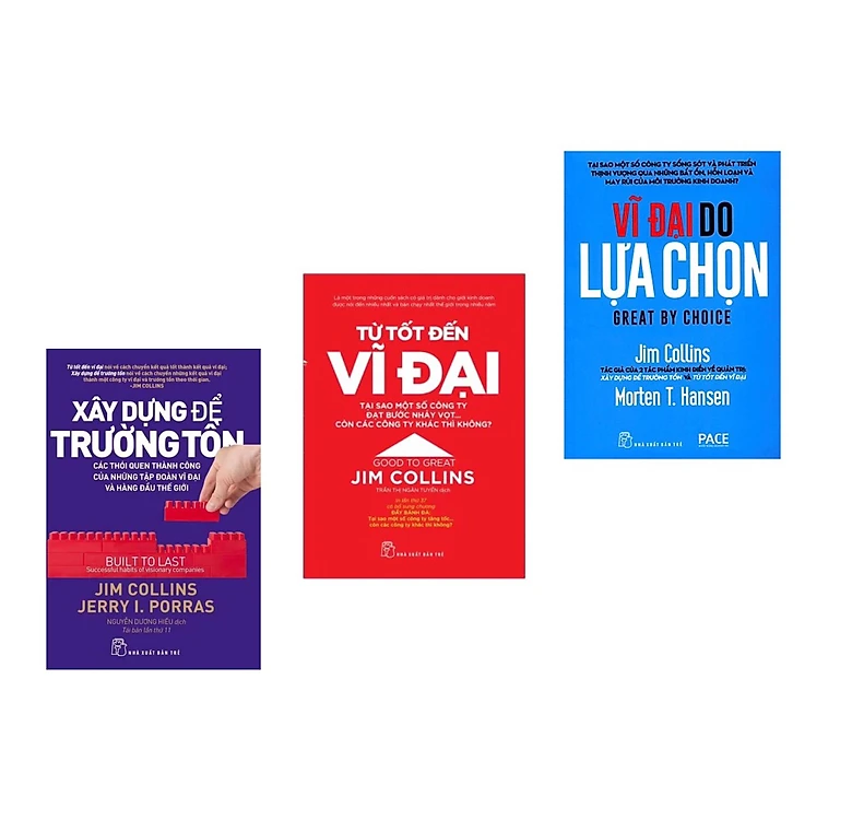 Combo Sách Kinh Tế Bán Chạy: Xây Dựng Để Trường Tồn + Vĩ Đại Do Lựa Chọn + Từ Tốt Đến Vĩ Đại (Bộ 3 Cuốn Cẩm Nang Tạo Dựng Thành Công Trong Kinh Doanh - Tặng Kèm Bookmark Green Life)