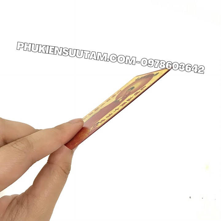 Thẻ Kim Bài Nam Mô A Di Đà Phật, kích thước: 8.3cmx5.3cmx0.2cm, màu: vàng - SP005753