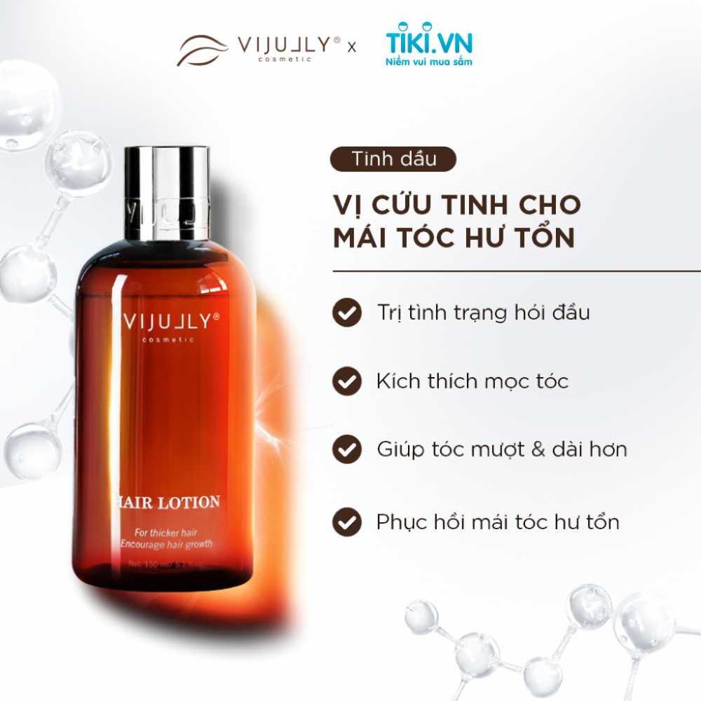 [COMBO 3 BỘ SP] Bộ sản phẩm: Dầu Gội Bưởi , Kem Xả Dừa và Tinh dầu bưởi VIJULLY Cao Cấp