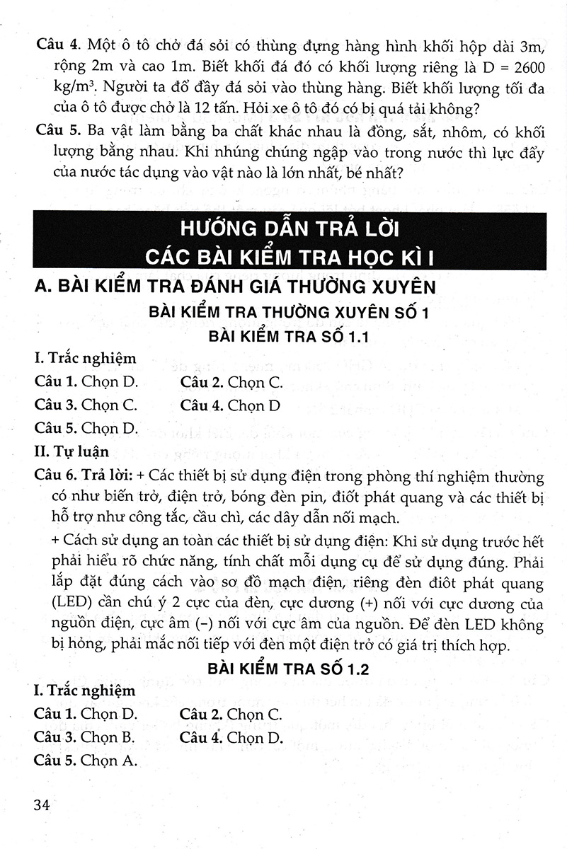 Đề Kiểm Tra, Đánh Giá Vật Lí 8 - Khoa Học Tự Nhiên (Bám Sát SGK Kết Nối Tri Thức Với Cuộc Sống) _HA