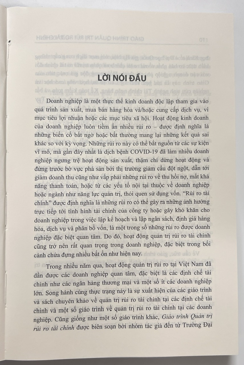 Sách - Giáo Trình Quản Trị Rủi Ro Tài Chính