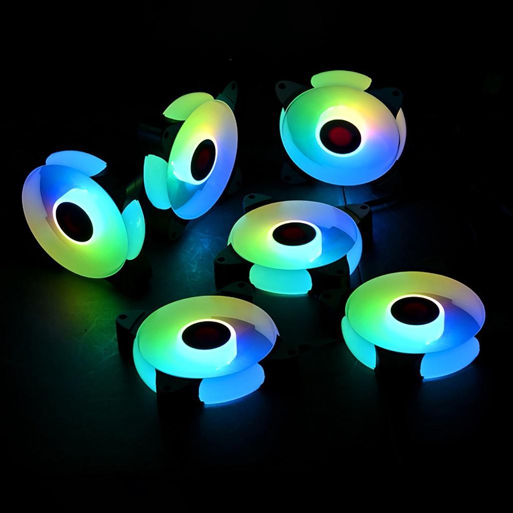 Quạt tản nhiệt gắn đèn LED không tiếng ồn mạnh mẽ cho máy tính để bàn
