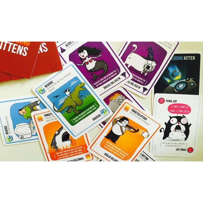 Mèo Nổ đỏ - Boardgame Exploding Kittens Việt hóa (Hộp cứng)