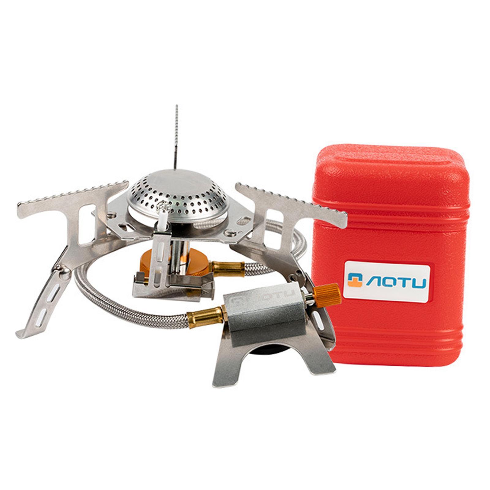 Portable Camping Gas Stove Mini Cooker Gear for Fishing Cooking Camping