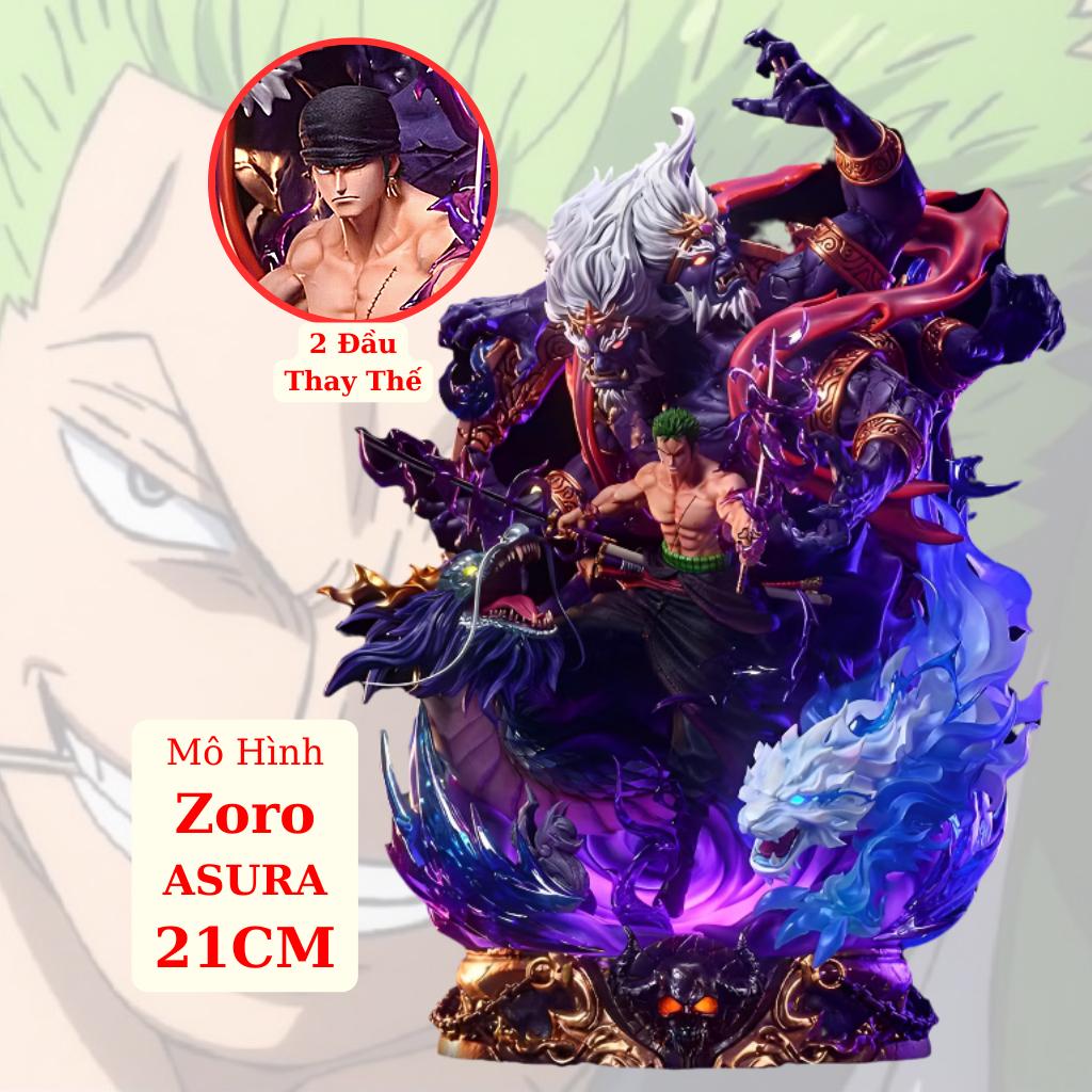 Mô Hình Zoro ASURA 21Cm Siêu Ngầu Mô Hình One Piece Cao Cấp, Figure Mô Hình Anmie One Piece Luffy Vua Hải Tặc