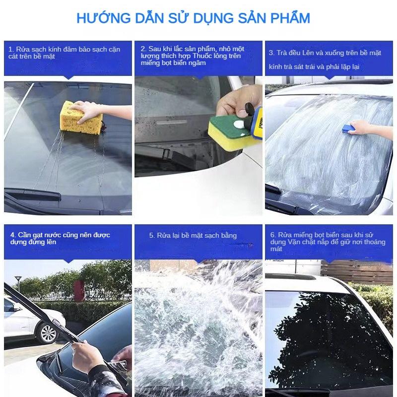 Dung dịch tẩy ố mốc kính Làm Sạch Màng Dầu Bộ Làm Sạch Màng Dầu Xe Hơi
