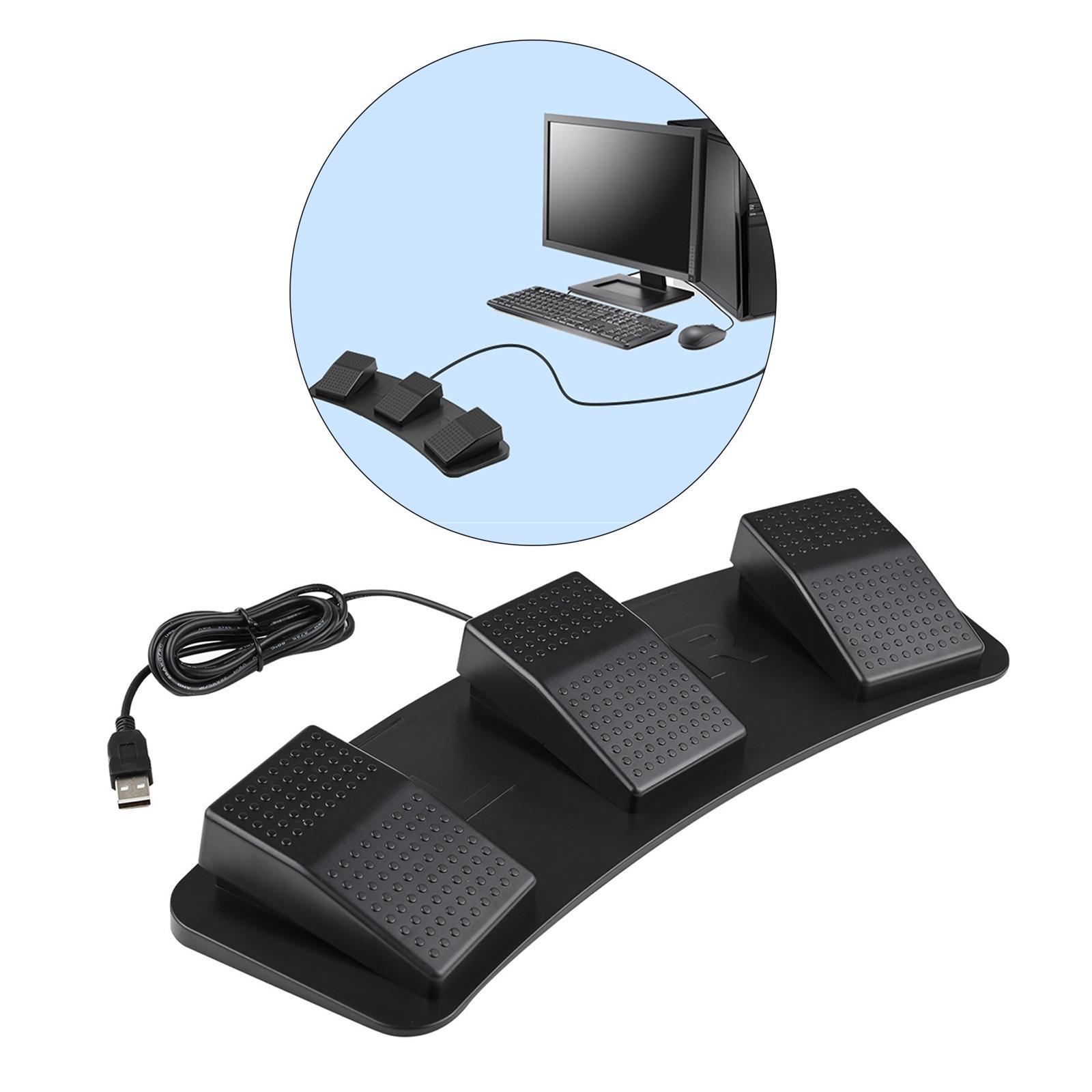 USB Foot Pedal Control Switch Game Pad Keyboard Mouse for PC Laptop