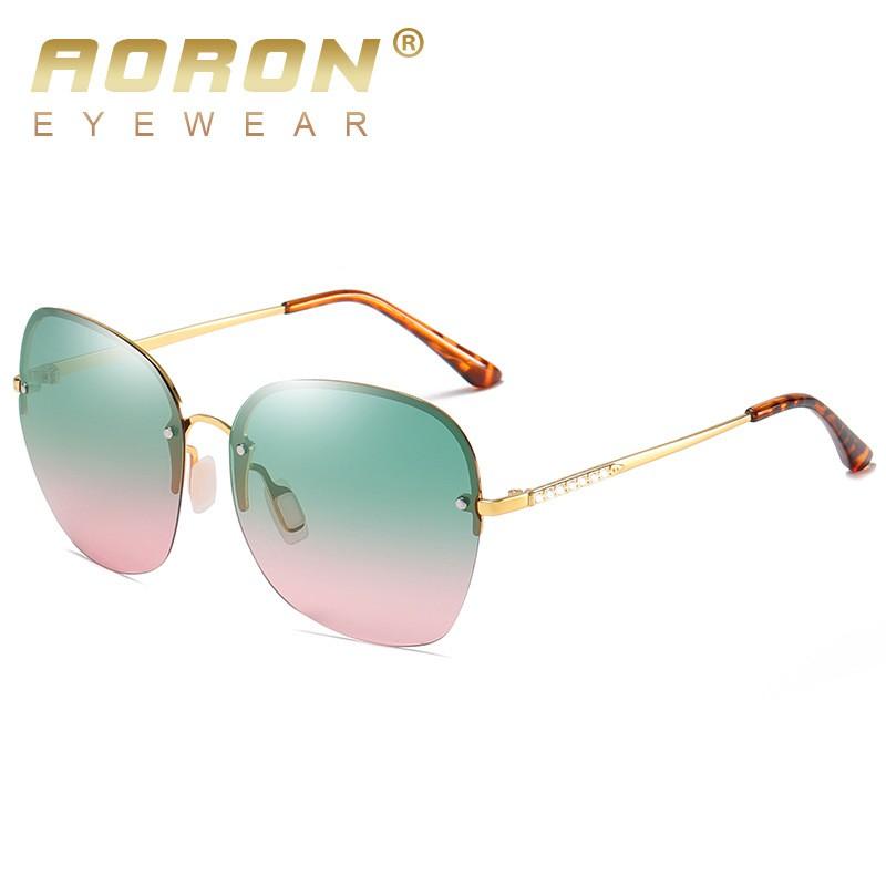 Kính Mát Nữ, Kính Mát Nữ Cao Cấp, Kính Mát Nữ Chống Tia UV Màu Gradient Mới Nhất Mùa Hè AK027-Aoron