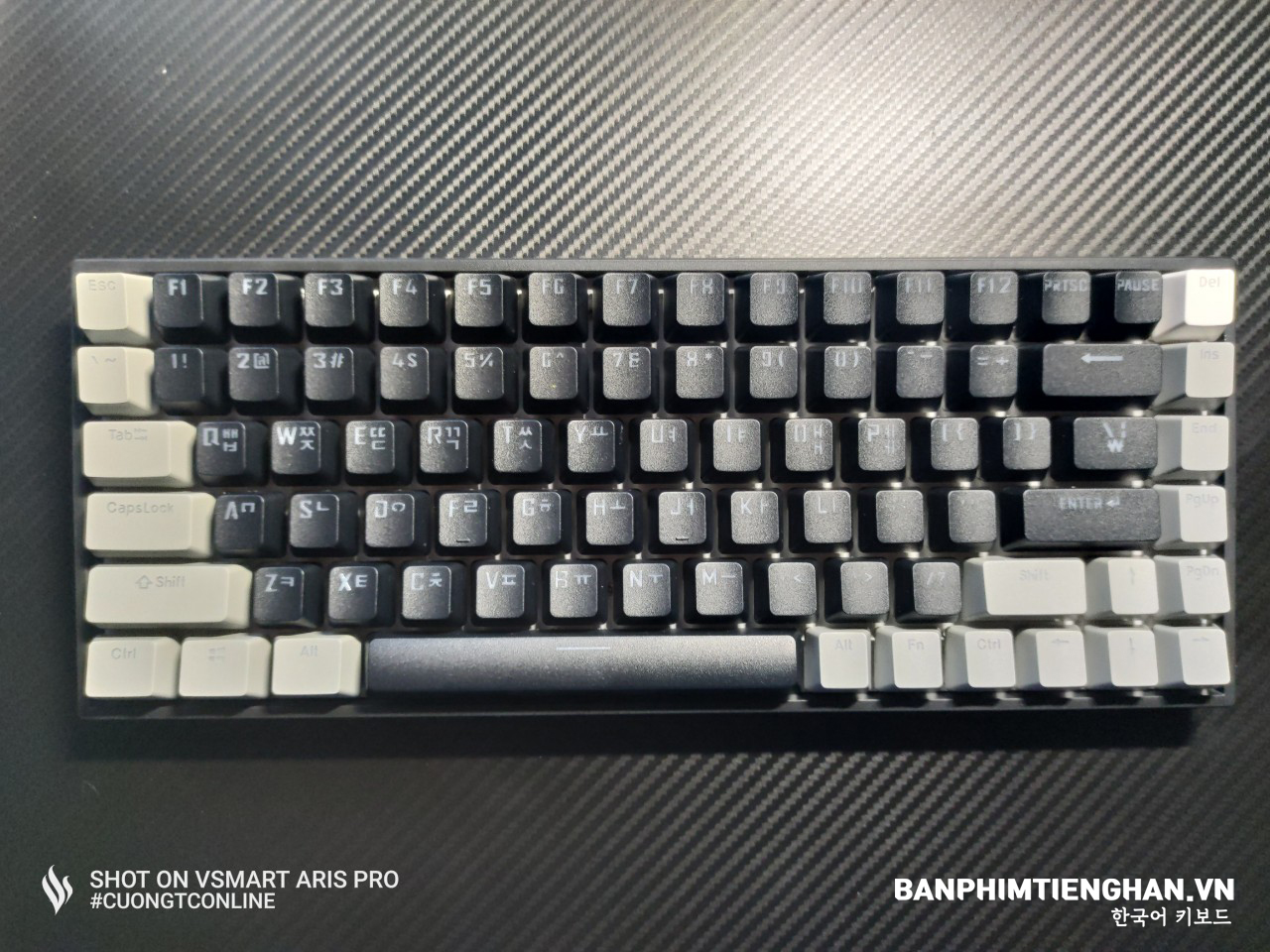 Bàn phím tiếng Hàn không dây Computer Keyboard TCKB-384W phím cơ - Hàng chính hãng