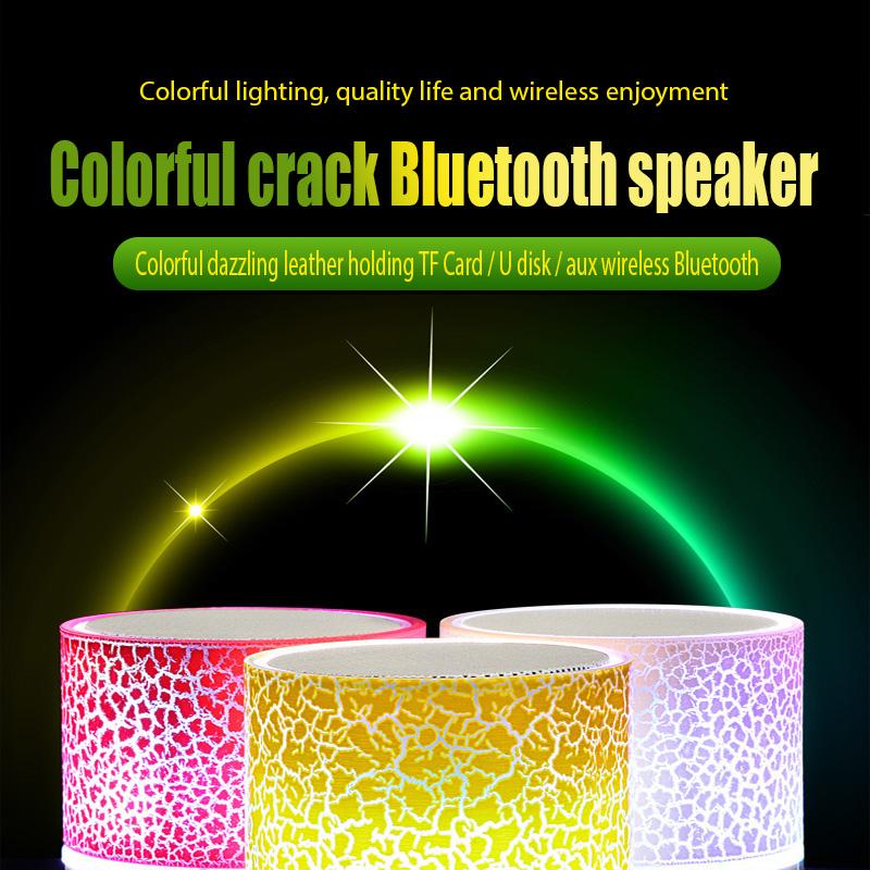 Mini Di Động A9 Loa Bluetooth Đèn LED Nhiều Màu Sắc USB Hình Trụ MP3 Âm Thanh Không Dây Loa Siêu Trầm Sạc Hỗ Trợ Thẻ TF Color: Green