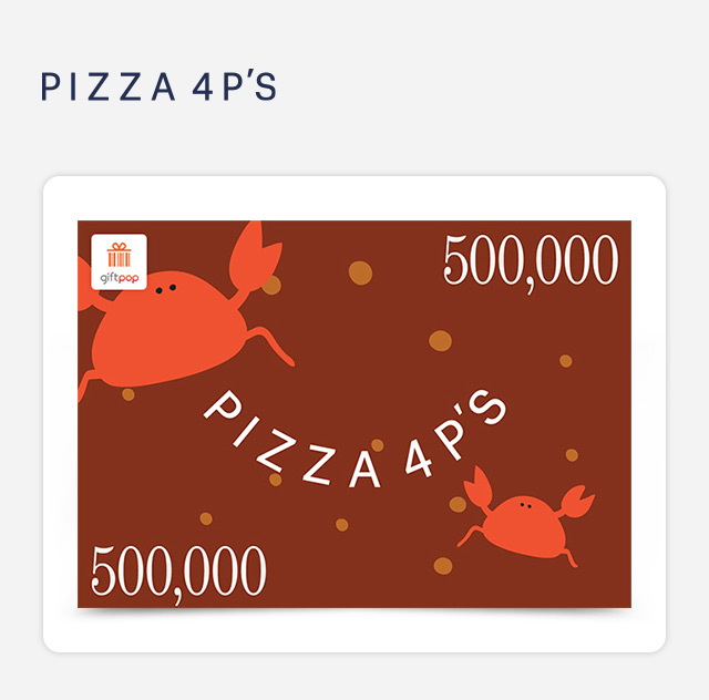 Giftpop - Phiếu Quà Tặng Pizza 4P's 500K