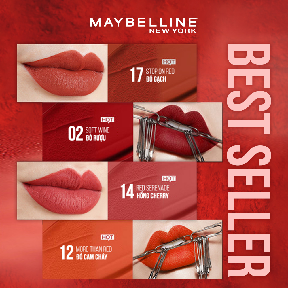 Son Kem Lì Nhẹ Môi Maybelline New York Sensational Liquid Matte Lipstick 7ml