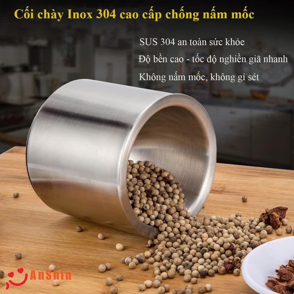 BỘ CỐI CHÀY GIÃ GIA VỊ INOX LOẠI SIÊU XỊN