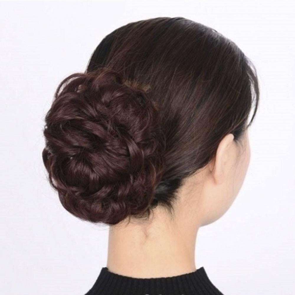 Kẹp phối tóc giả dạng xoăn mềm mại thời trang Hàn Quốc cho nữ