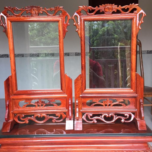 Khung ảnh thờ gỗ Hương cỡ ảnh