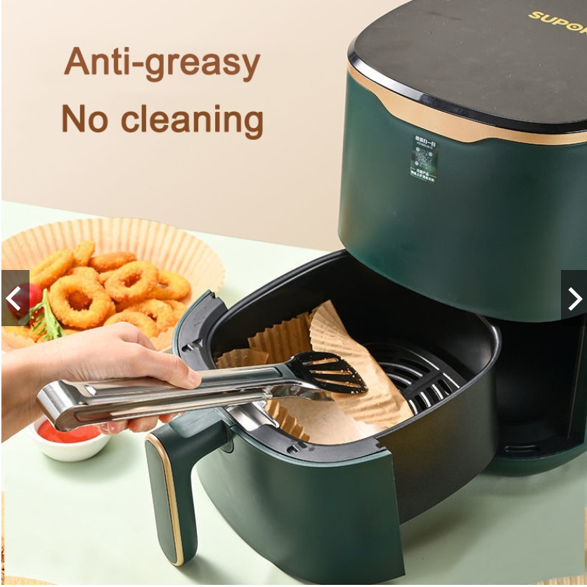 Set 50 Miếng Giấy Lót Nồi Chiên Hình Khuôn Bánh - Giảm Thiểu Tối Đa Dầu Mỡ Bám Vào Nồi Chiên