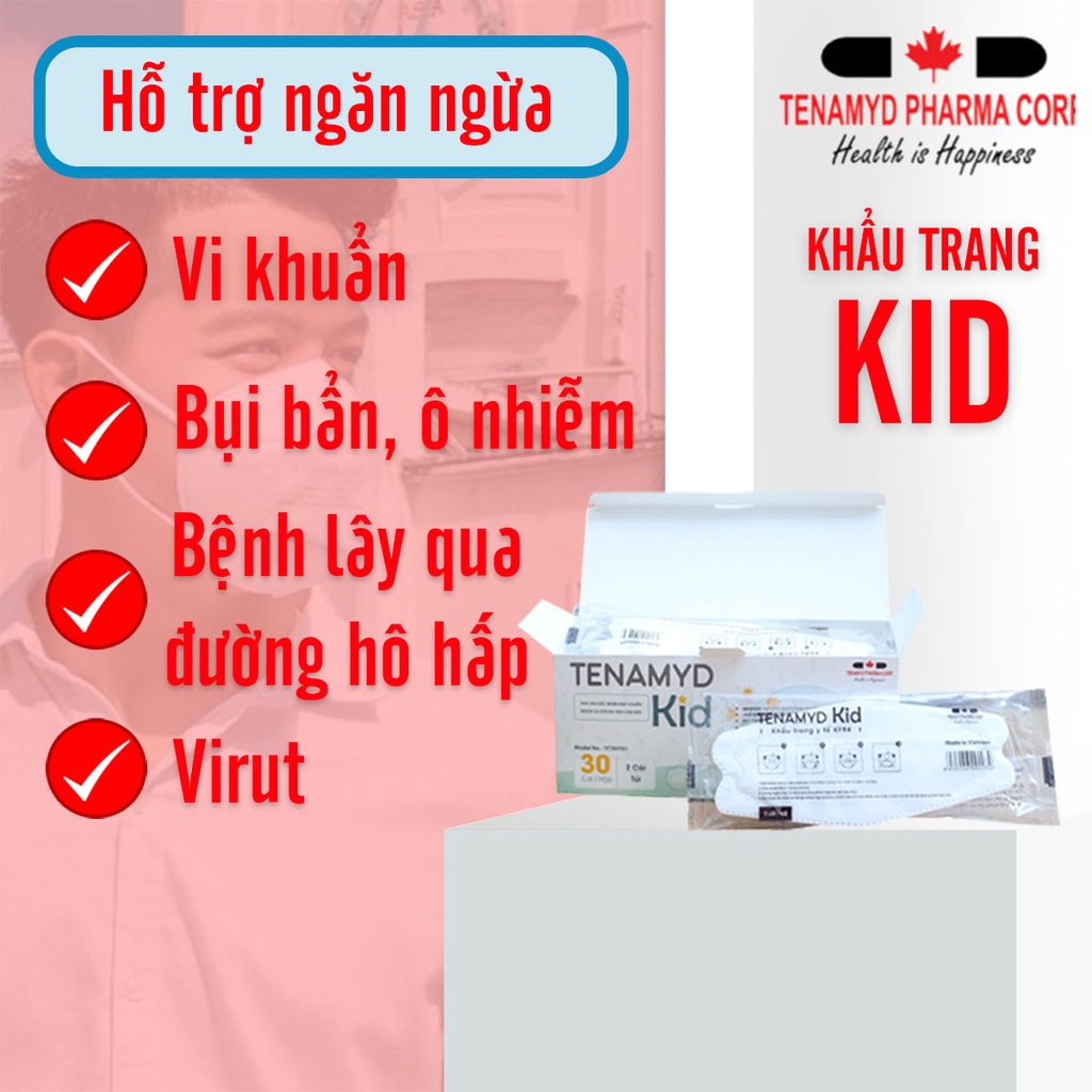 Khẩu Trang Trẻ Em Tenamyd Chính Hãng