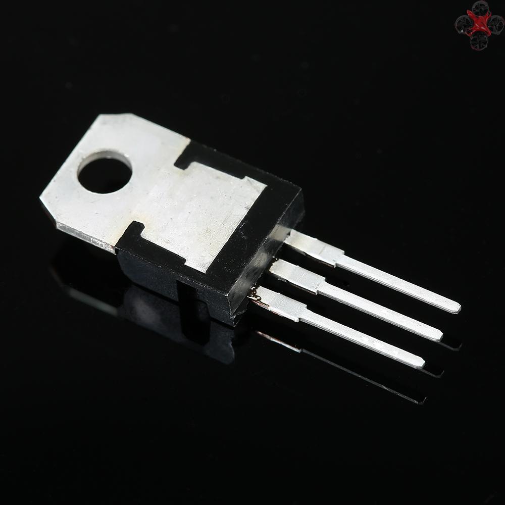 50pcs/set 10 Types L78 Series Mosfet Transistors Assortment Kit Diode Transistor Assortment Assorted Kit with Clear Plastic Box 10 Values L7805CV-LM317T