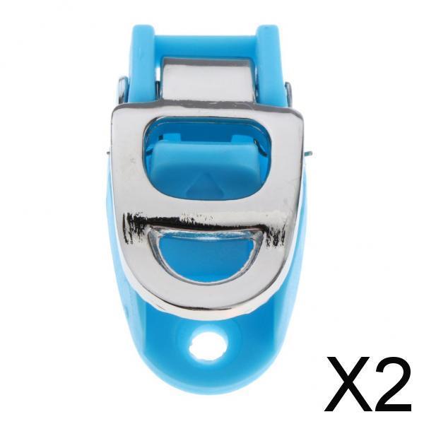 2xInline Skating Spider Buckle Roller Skate Boot Clasp  Blue