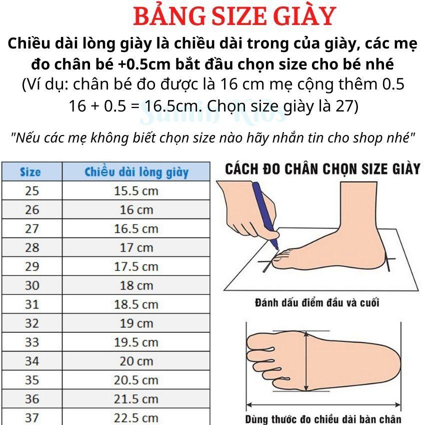 Giày sandal cho bé gái họa tiết pha lê trong suốt phong cách giày công chúa Elsa cho bé gái SUMIN KIDS