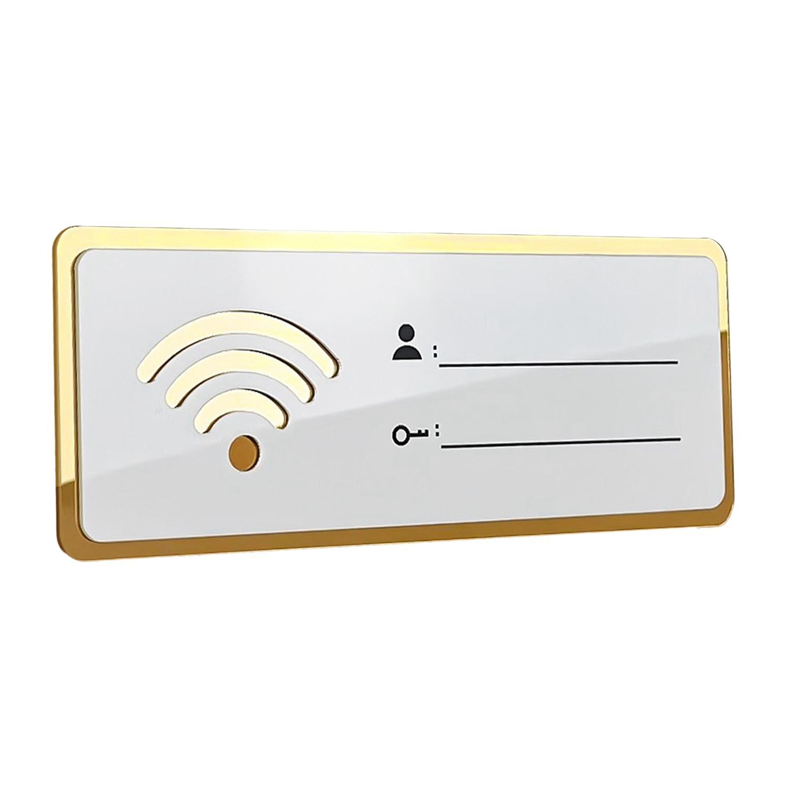 WiFi password sign 8cm×20cm