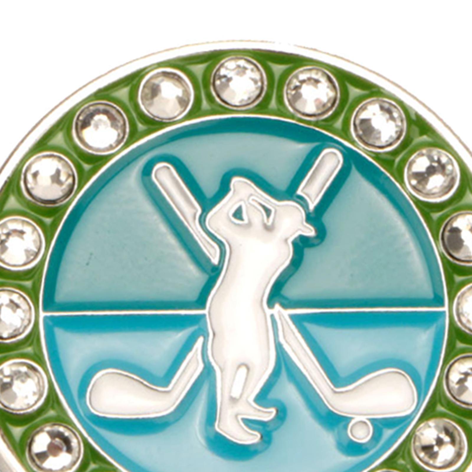 2x  Golf Ball Marker Hat Clip Golf Putting ball of training   Accessories Hat Clips Removable  Golf