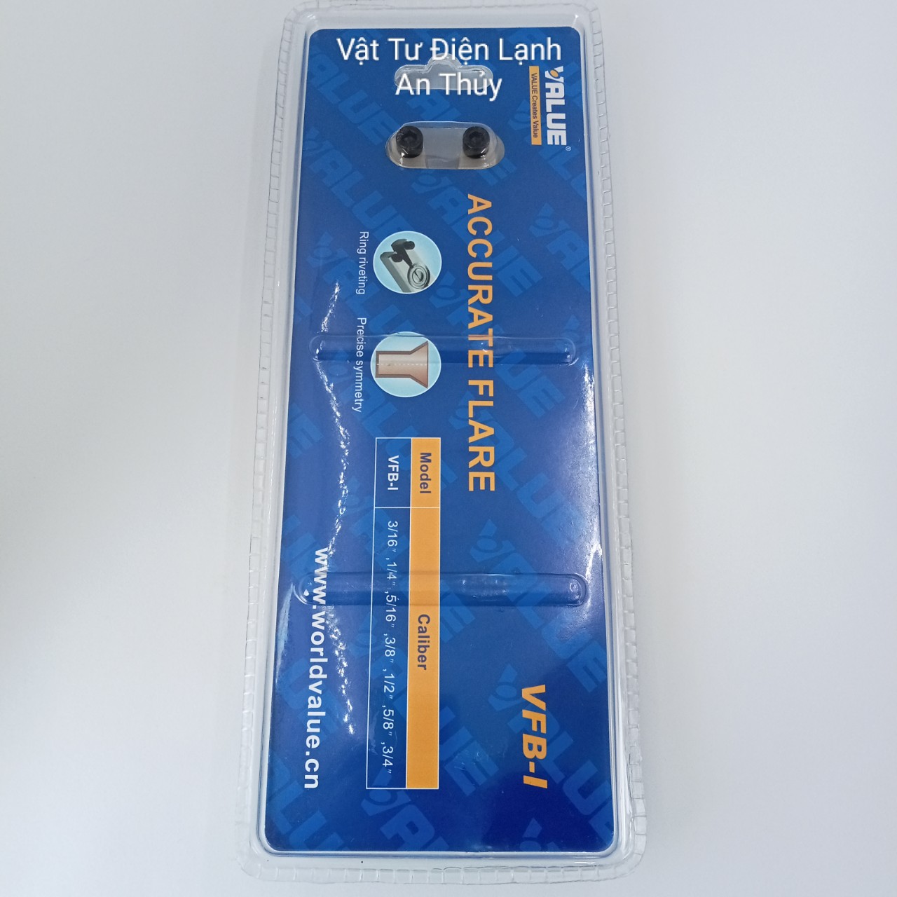 Bộ kẹp loe ống đồng VALUE VFB-I kích thước 3.4cm x 18.5cm