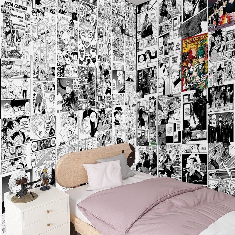 Tranh dán tường poster truyện tranh anime decor trang trí góc học tập làm việc phòng ngủ rẻ vô địch