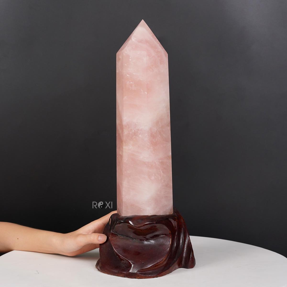 Trụ Đá Thạch Anh hồng 47cm - 6,4kg