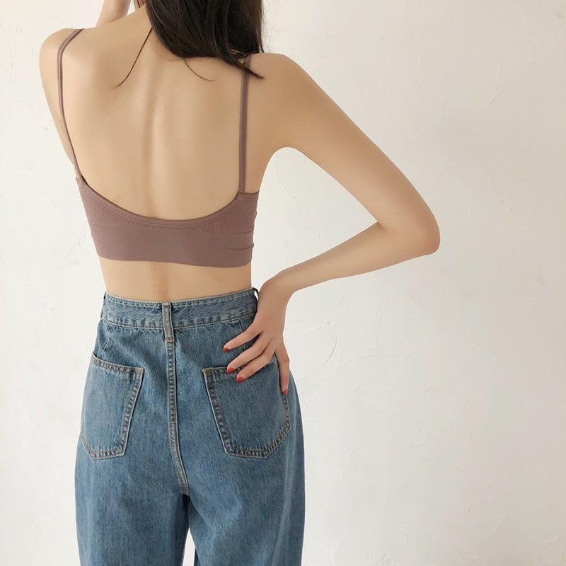 Áo hai dây Bra chữ U hở lưng, không gọng nâng ngực quyến rũ