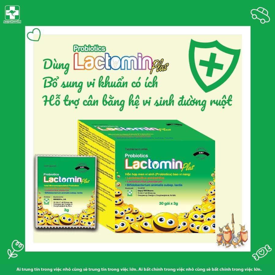 LACTOMIN PLUS - MEN VI SINH HÀN QUỐC HỘP 30 GÓI