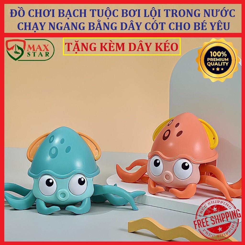 Đồ chơi bạch tuộc bơi lội trong nước lên cót chạy ngang Đồ chơi nhà tắm tắm vui nhộn cho bé