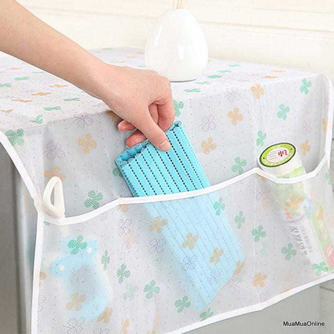 Tấm Phủ Tủ Lạnh, Che Tủ Lạnh Chống Thấm Nước, Đựng Đồ Tiện Dụng