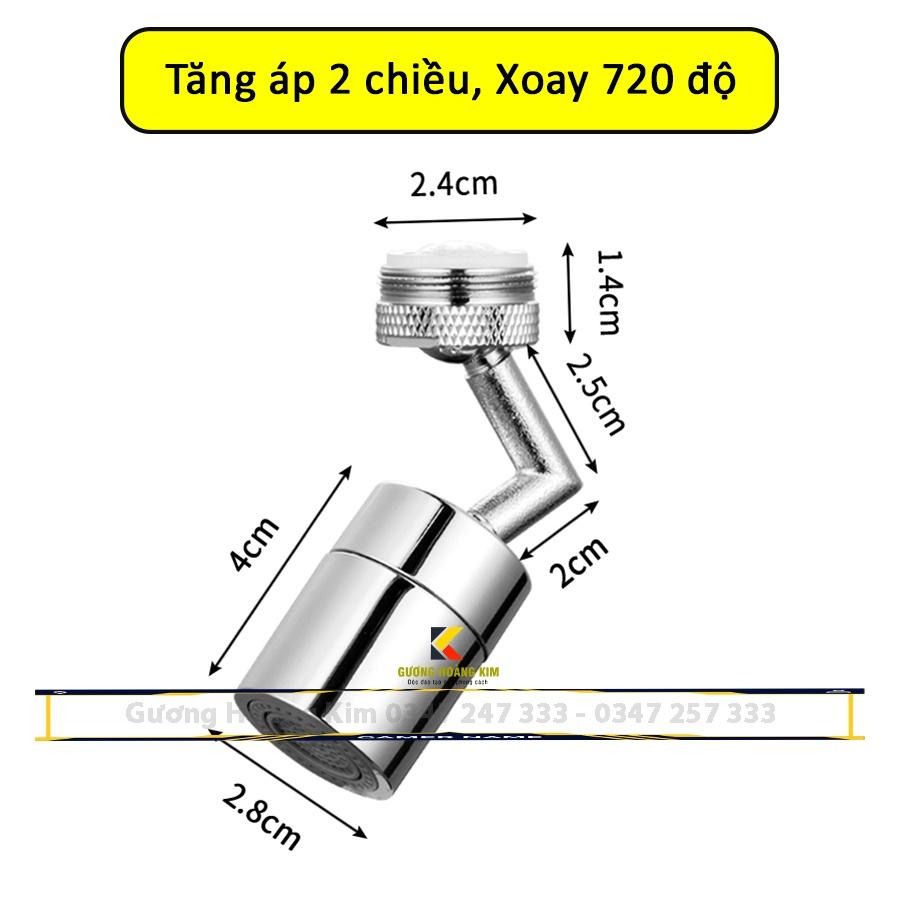 Đầu nói vời nước xoay 720 độ lắp chậu rửa bát chén bồn rửa mặt lavabo với chế độ nước chảy_guonghoangkim