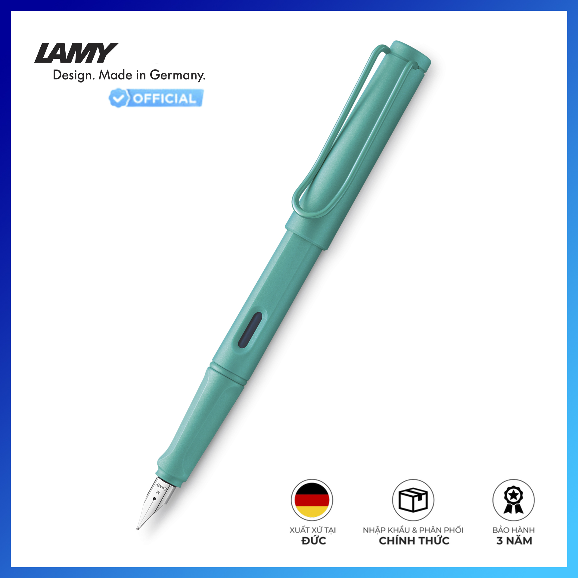 Bút Máy Lamy Safari Candy Aquamarine 021 Special Edition Ngòi 021 F