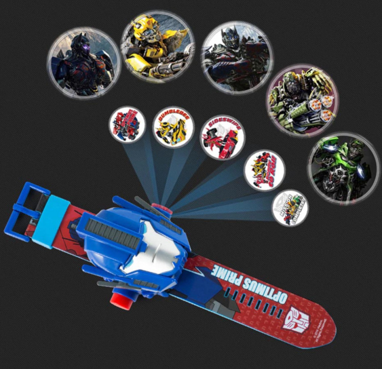 Đồng hồ điện tử chiếu 24 hình 3D Projector Watch Transformers Optimus Prime