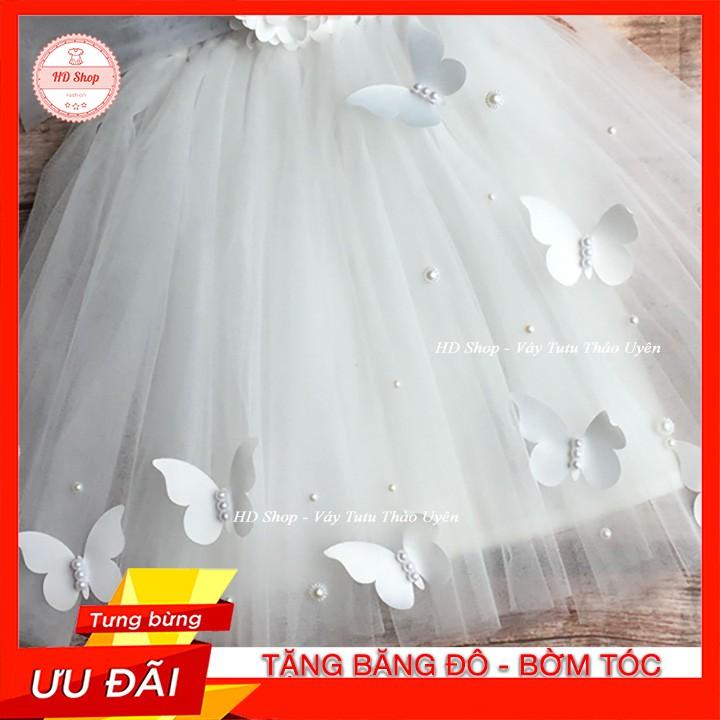 Đầm cho bé gái 1 tháng tuổi / 5 tuổi Đầm trắng cho bé gái