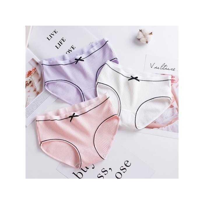 SET 5 QUẦN LÓT NỮ GÂN TĂM PHỐI NƠ