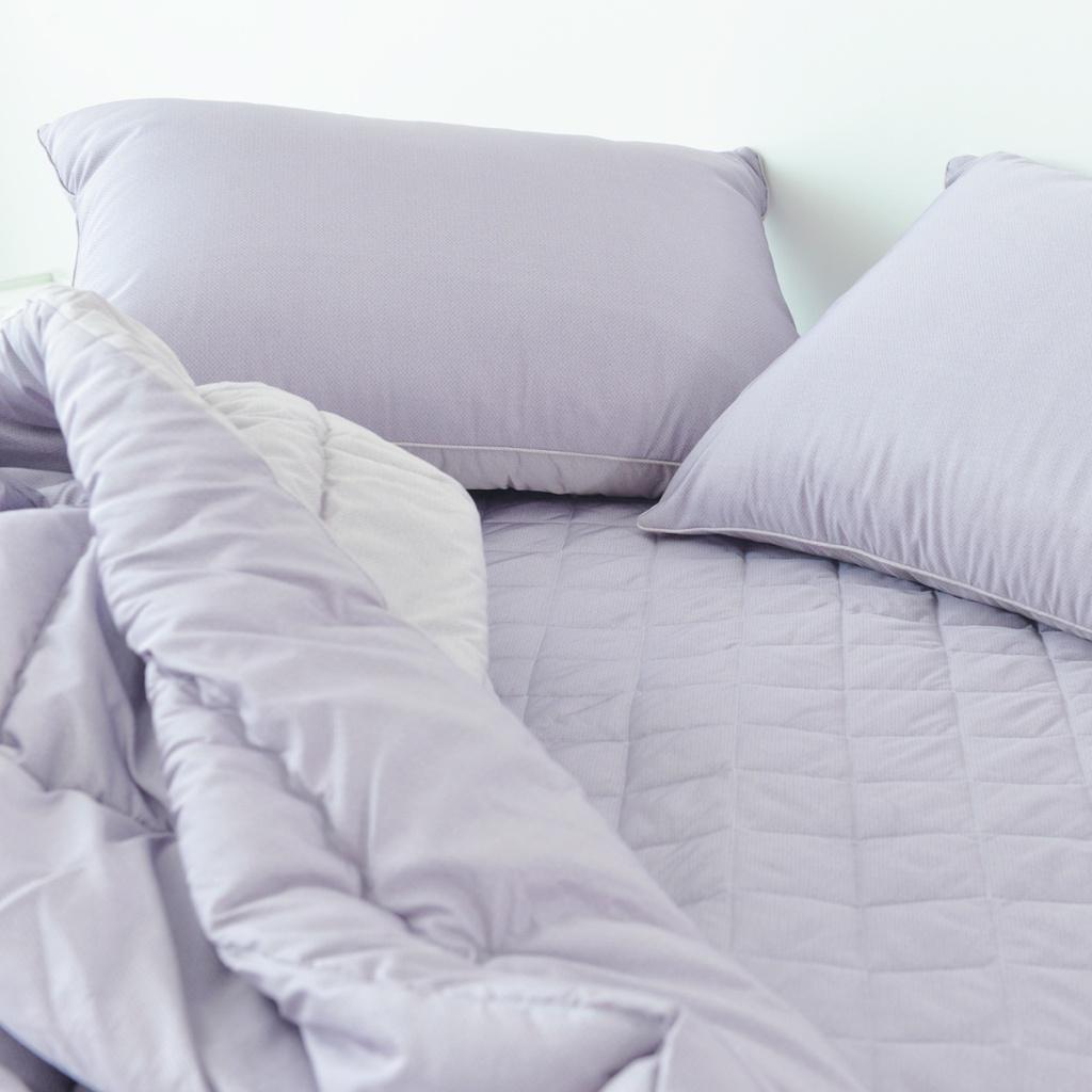 Chăn Chần Bông ARIZE On Cloud Clara Purple Gray Vải Ultra Microfiber Chống Bụi