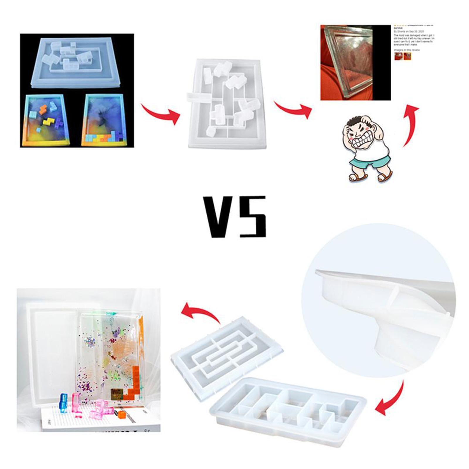 Durable Epoxy Resin DIY Storage Box Casting Tray