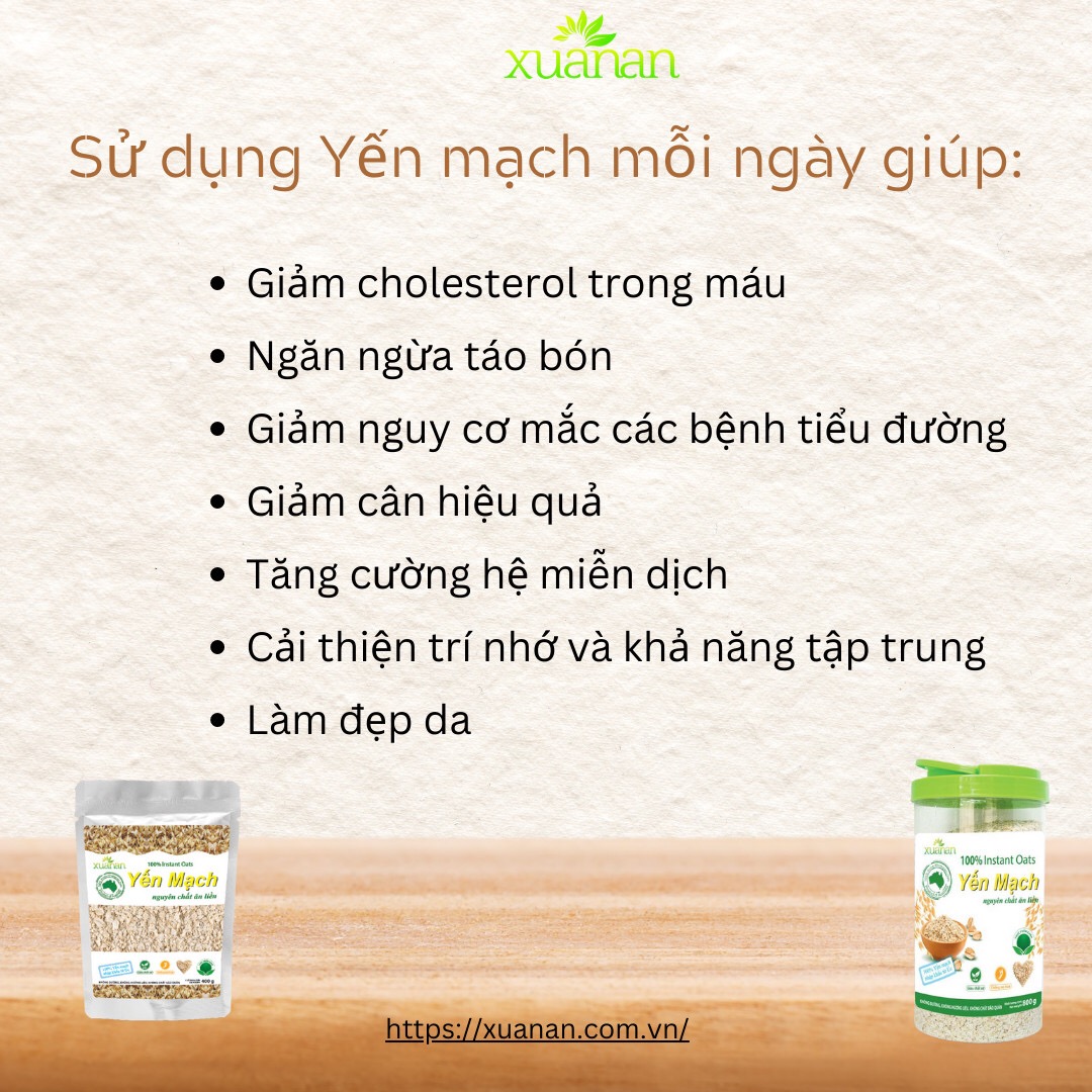 Hạt Yến Mạch Nguyên Cám Úc Xuân An Túi 5Kg