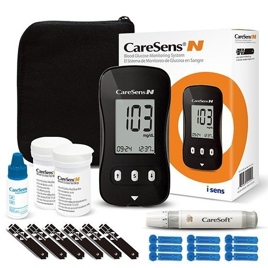 Que thử đường huyết CareSens N (vỉ 25 que) - thương hiệu Hàn Quốc