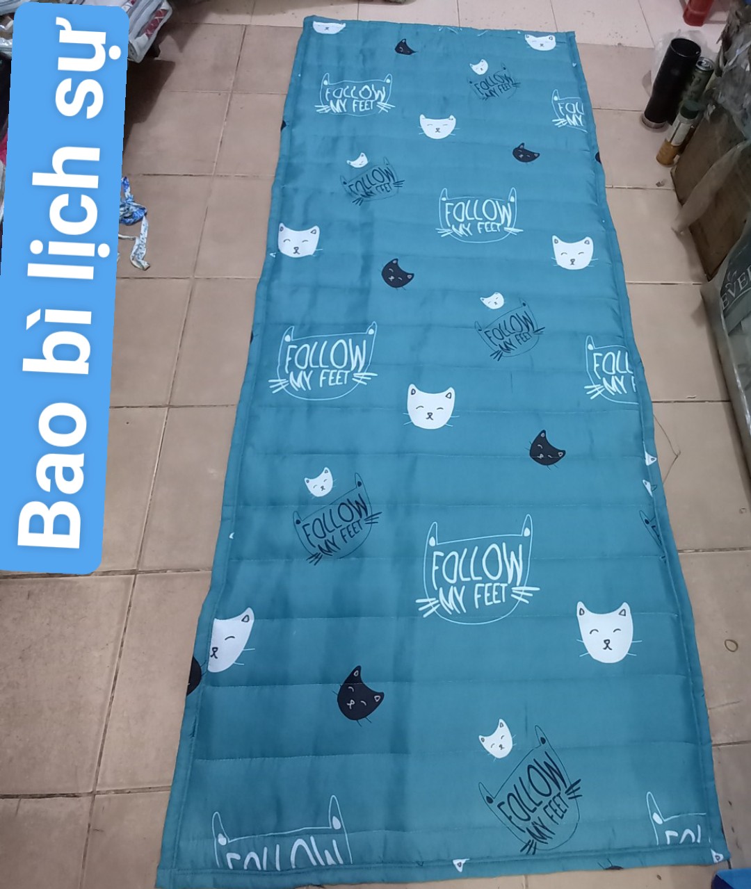 Nệm trải sàn đa năng 0,8 x 1,9m/ ngủ văn phòng hoặc trải giường ký túc xá/đi dã ngoại vô cùng tiện lợi.