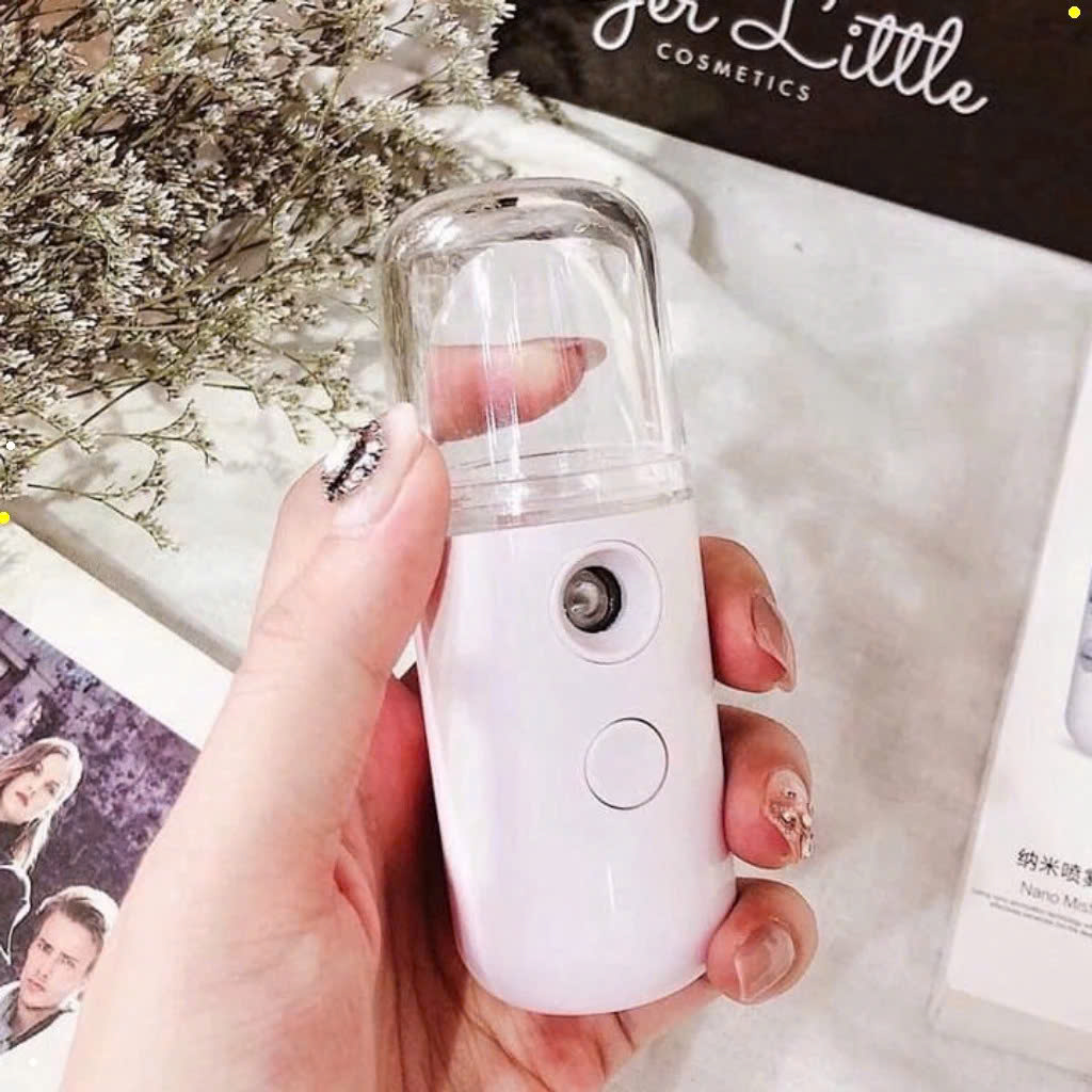 MÁy phun sương nano mini cầm tay dễ thương ( giao mẫu ngẫu nhiên) Chăm Sóc Và Làm Mát Da Mặt (BẬT: BẤM NÚT 2 LẦN)