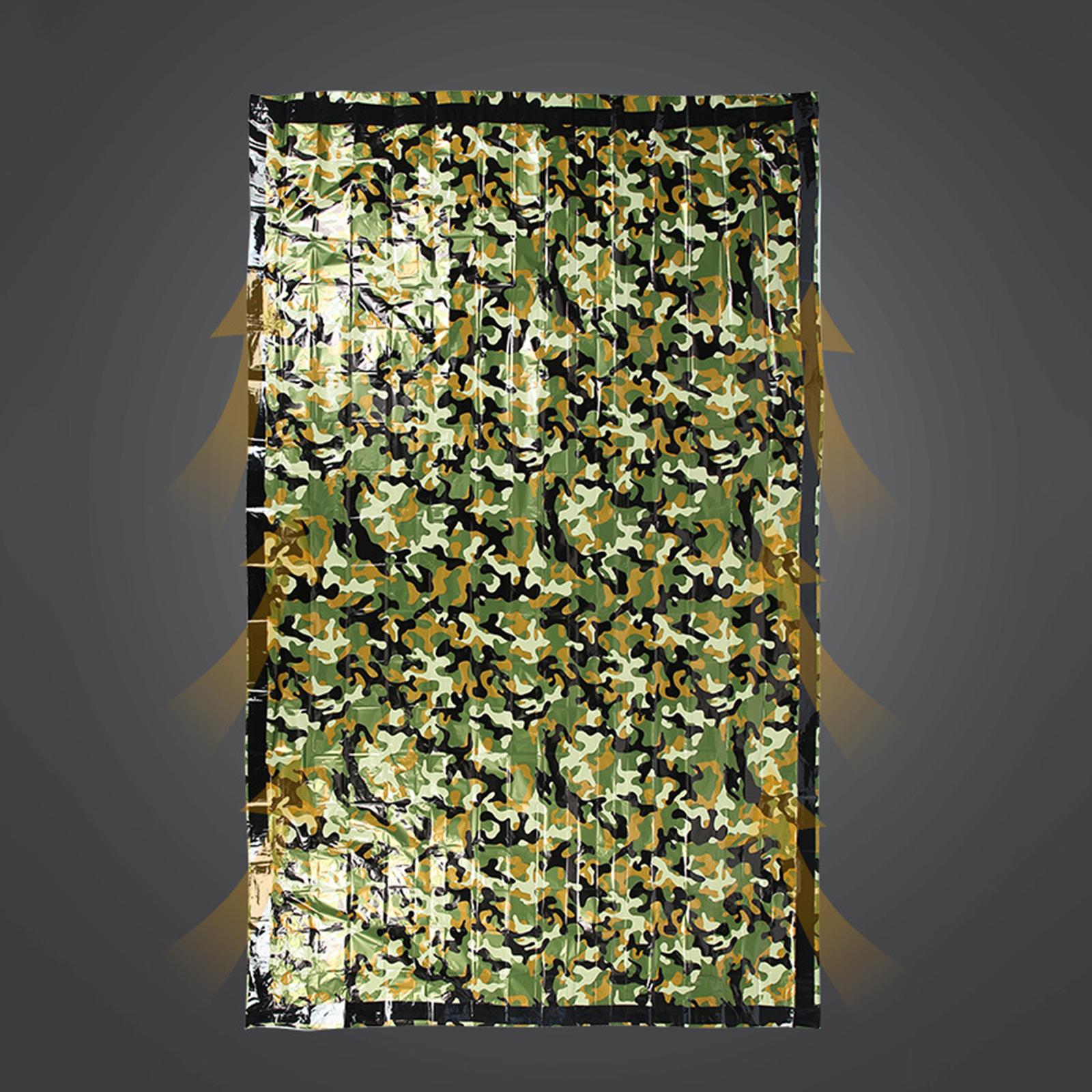 Portable Emergency Sleeping Bag, Survival PE Aluminum Film Sleep Blanket, Lightweight Waterproof Thermal Bivvy Sleeping Bag