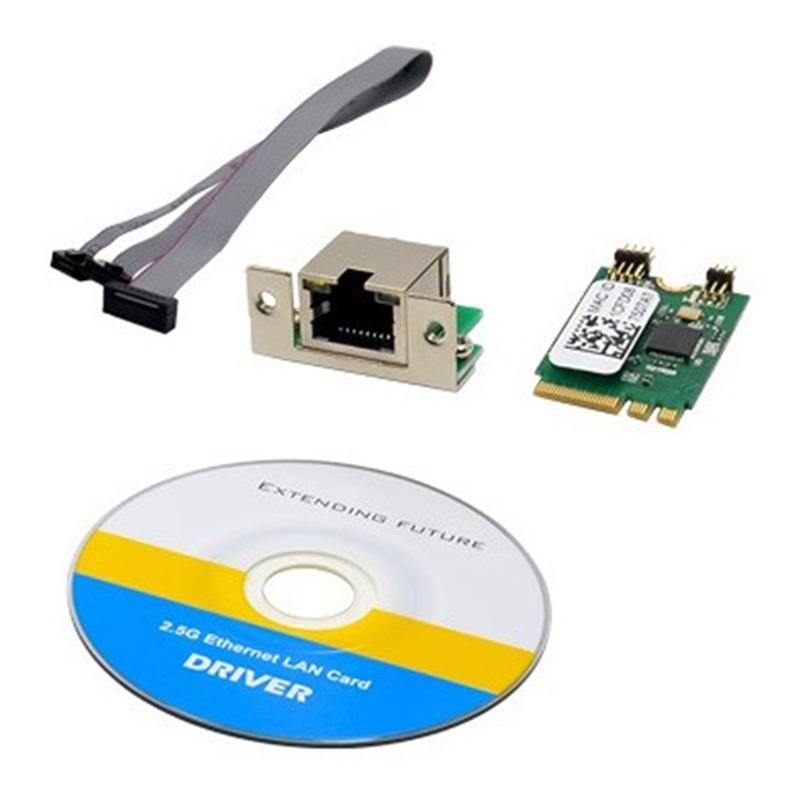 M.2 A E KEY 2.5G Ethernet LAN Card RTL8125B Điều Khiển Công Nghiệp Card Mạng PCI Express Mạng